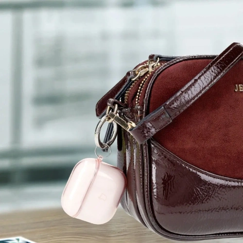 Kup Bizon Case Căști Clear Apple AirPods 4 roz-transparent - BIZ8031 - {ean13} - Sklep Home Screen