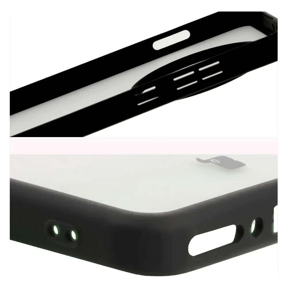 Etui Bizon Case Angelo do OnePlus 13 przydymione z czarną ramką