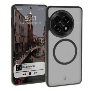 Kup Bizon Case MatteO OnePlus 13 áttetsző fekete kerettel - BIZ8035 - {ean13} - Sklep Home Screen