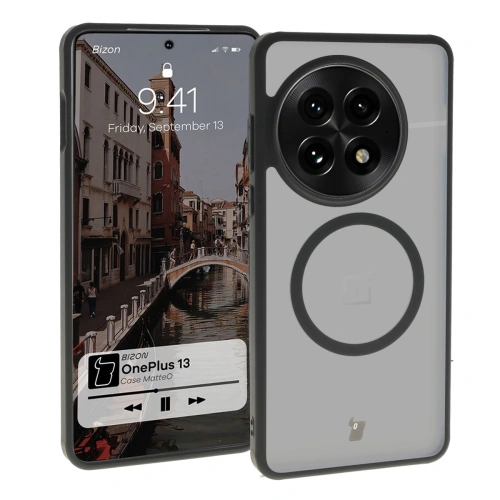 Buy Bizon Case MatteO OnePlus 13 translucent with black frame - BIZ8035 - {ean13} - Home Screen Store Europe