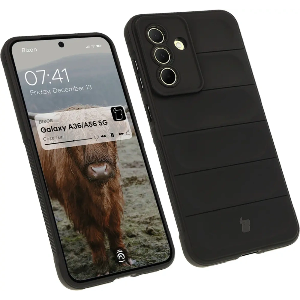 Pancerne etui Bizon Case Tur do Samsung Galaxy A36 5G / A56 5G czarne