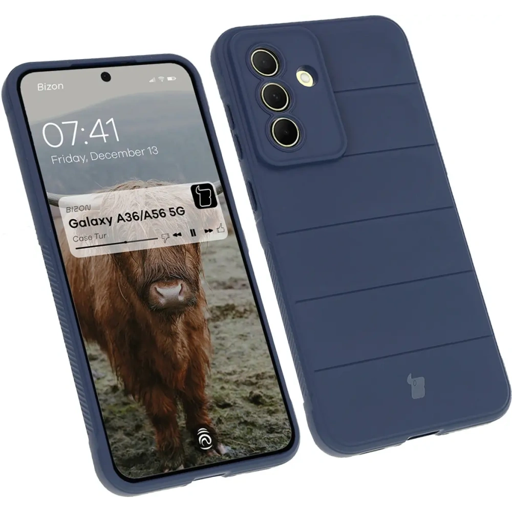 Pancerne etui Bizon Case Tur do Samsung Galaxy A36 5G / A56 5G granatowe