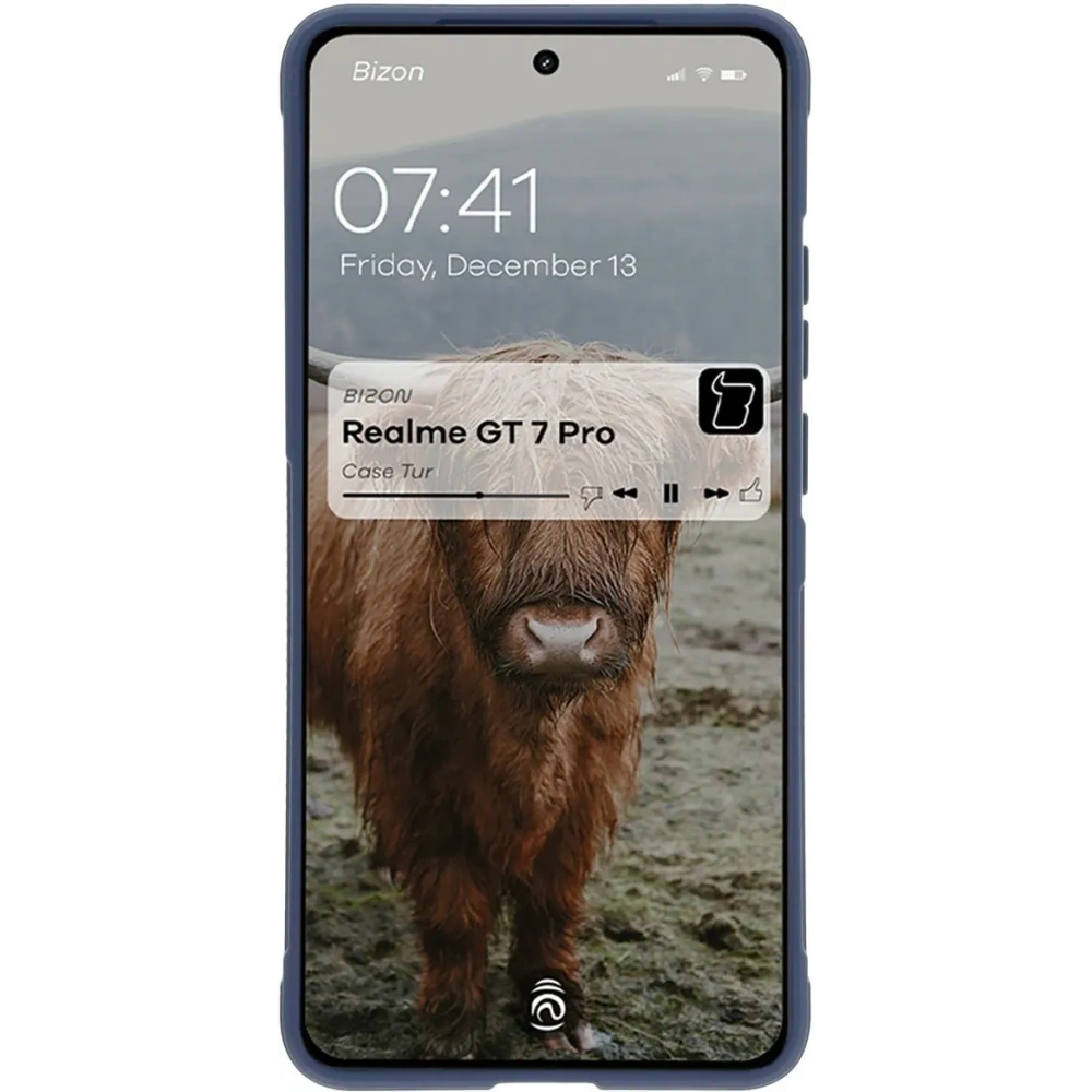 Pancerne etui Bizon Case Tur do Realme GT 7 Pro granatowe