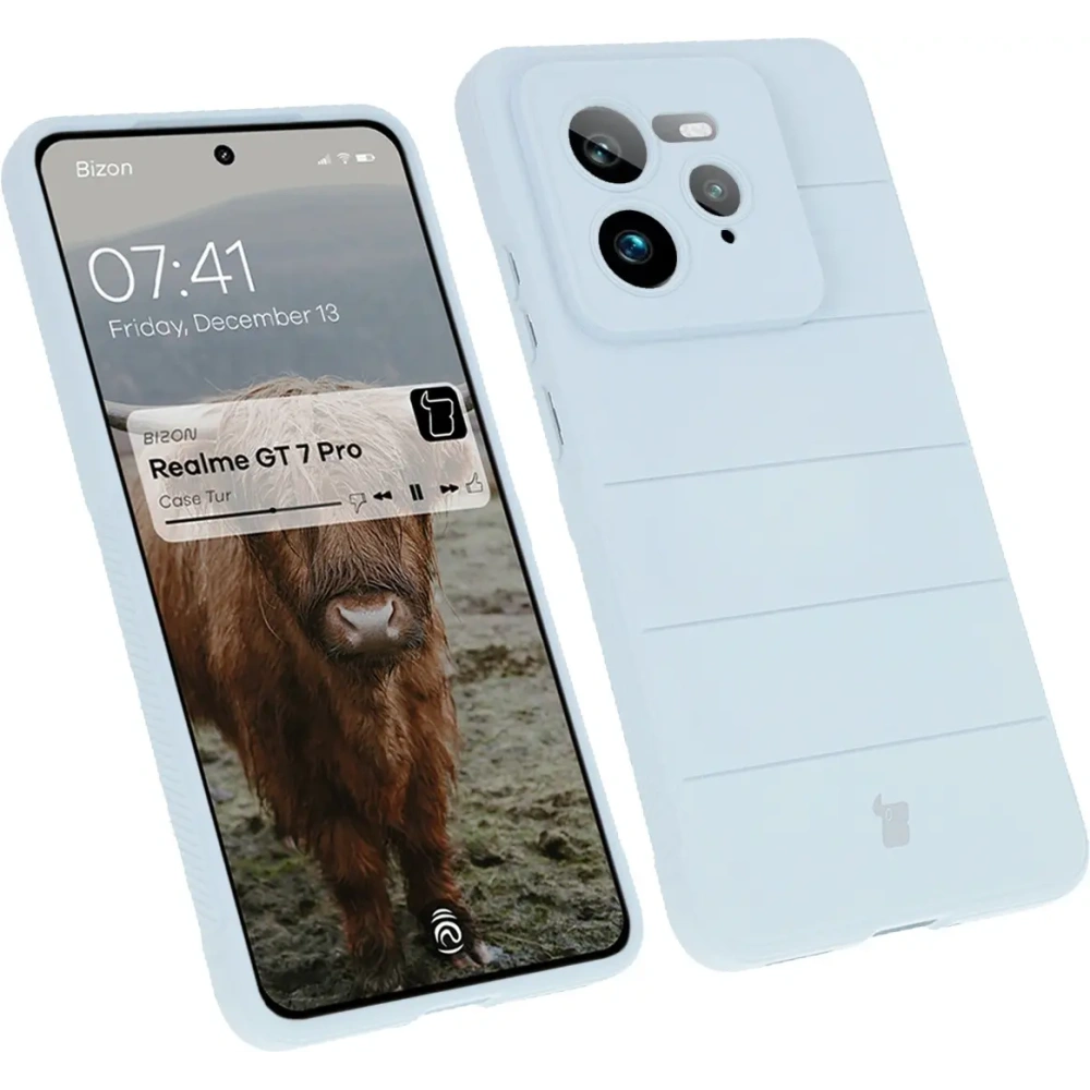 Pancerne etui Bizon Case Tur do Realme GT 7 Pro jasnoniebieskie