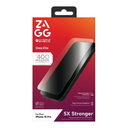 Kup Szkło hartowane ZAGG InvisibleShield Glass Elite Apple iPhone 16 Pro - ZAG167 - {ean13} - Sklep Home Screen