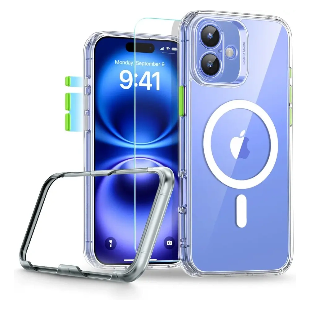 Etui + szkło ESR Classic Pro Set Halolock MagSafe Apple iPhone 16 Clear