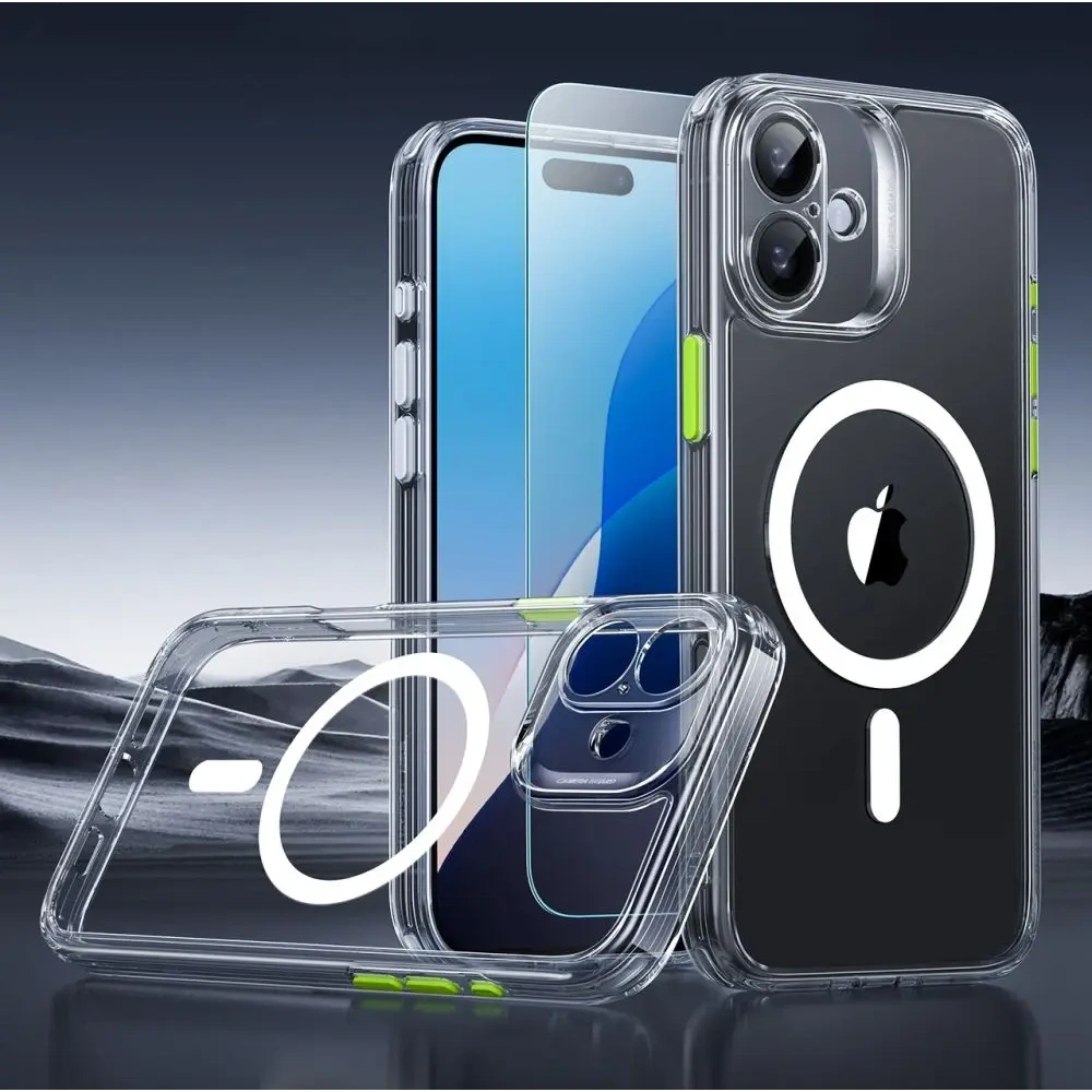 Etui + szkło ESR Classic Pro Set Halolock MagSafe Apple iPhone 16 Clear