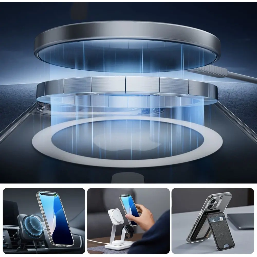 Etui + szkło ESR Classic Pro Set Halolock MagSafe Apple iPhone 16 Clear