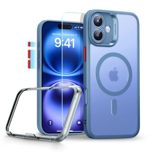 Kup ESR Classic Pro Set Halolock MagSafe Apple iPhone 16 Frosted Blue - ESR871 - {ean13} - Sklep Home Screen