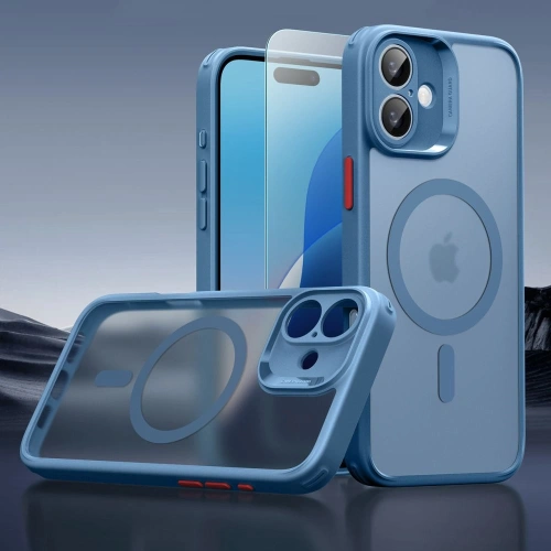 Kup ESR Classic Pro Set Halolock MagSafe Apple iPhone 16 Frosted Blue - ESR871 - {ean13} - Sklep Home Screen