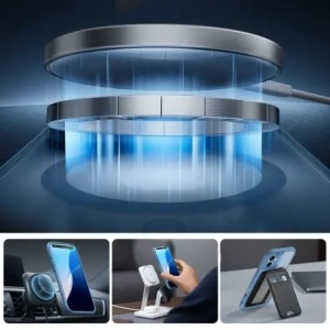 Kup ESR Classic Pro Set Halolock MagSafe Apple iPhone 16 Frosted Blue - ESR871 - {ean13} - Sklep Home Screen