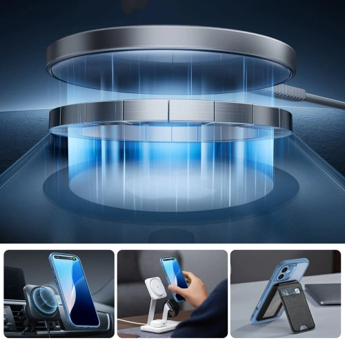 Kup ESR Classic Pro Set Halolock MagSafe Apple iPhone 16 Frosted Blue - ESR871 - {ean13} - Sklep Home Screen