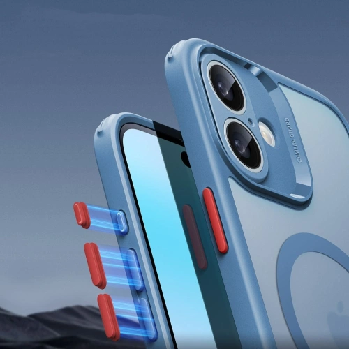 Kup ESR Classic Pro Set Halolock MagSafe Apple iPhone 16 Frosted Blue - ESR871 - {ean13} - Sklep Home Screen