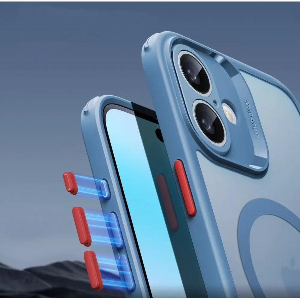 Etui + szkło  ESR Classic Pro Set Halolock MagSafe Apple iPhone 16 Frosted Blue