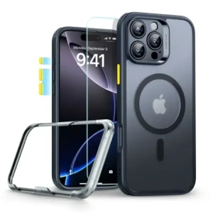 Kup Etui + szkło ESR Classic Pro Set Halolock MagSafe Apple iPhone 16 Pro Frosted Black - ESR872 - {ean13} - Sklep Home Screen