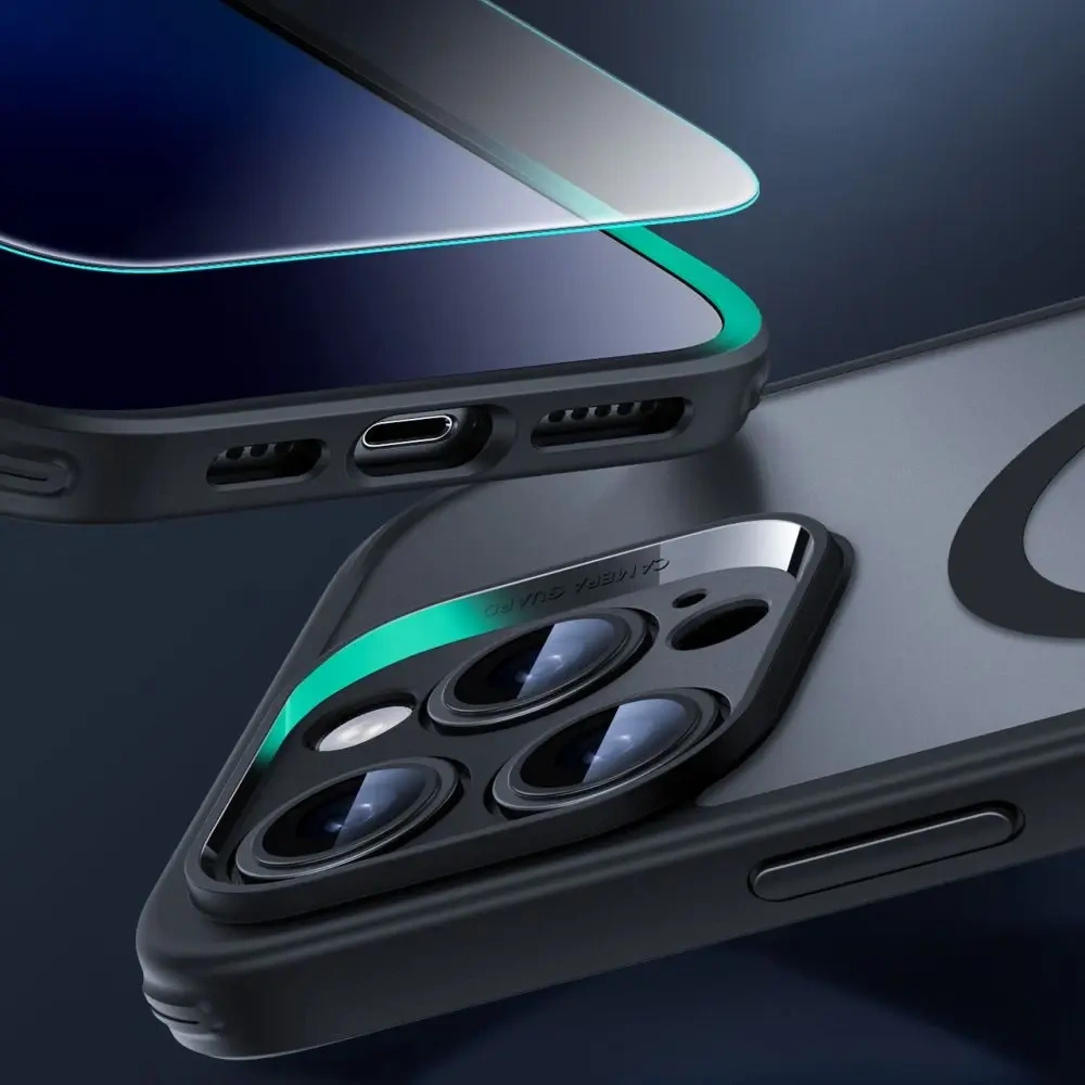 Etui + szkło  ESR Classic Pro Set Halolock MagSafe Apple iPhone 16 Pro Frosted Black