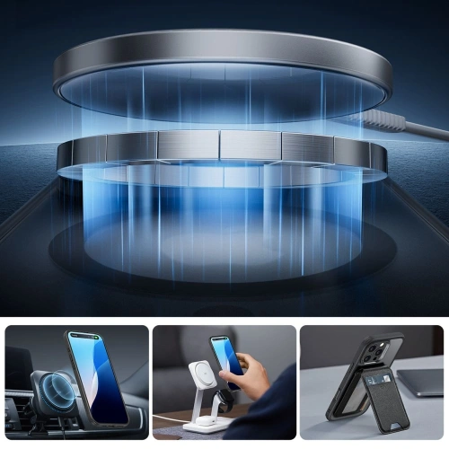 Kup ESR Classic Pro Set Halolock MagSafe Apple iPhone 16 Pro Max Matt Fekete - ESR873 - {ean13} - Sklep Home Screen