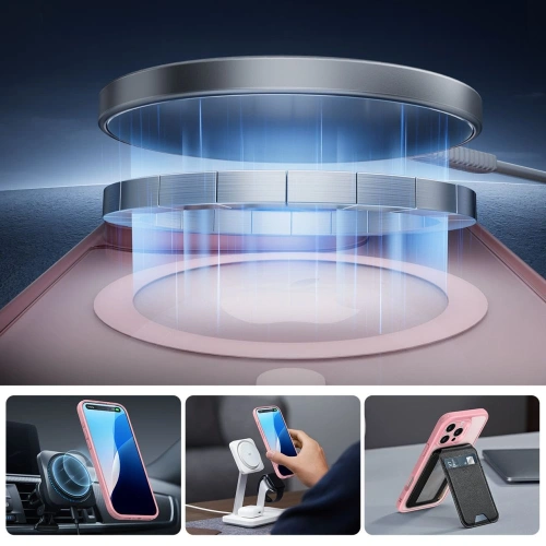 Kup Etui + szkło ESR Classic Pro Set Halolock MagSafe Apple iPhone 16 Pro Max Frosted Pink - ESR875 - {ean13} - Sklep Home Screen