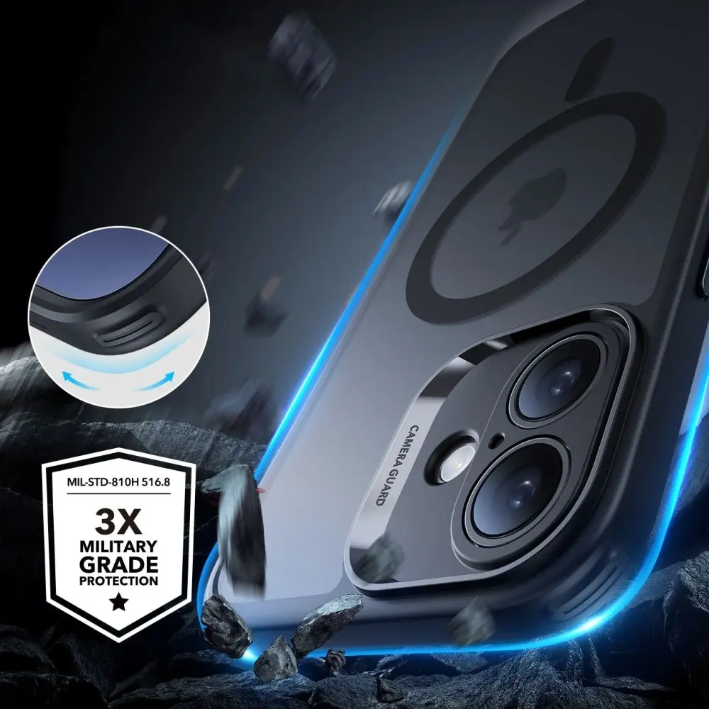 Etui + szkło  ESR Classic Pro Set Halolock MagSafe Apple iPhone 16 Frosted Black