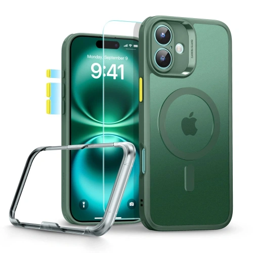 Kup Etui + sklo ESR Classic Pro Set Halolock MagSafe Apple iPhone 16 Frosted Green - ESR877 - {ean13} - Sklep Home Screen