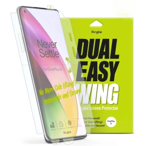 2x hydrogel film OnePlus 8 - Ringke Dual Easy Wing - Home Screen