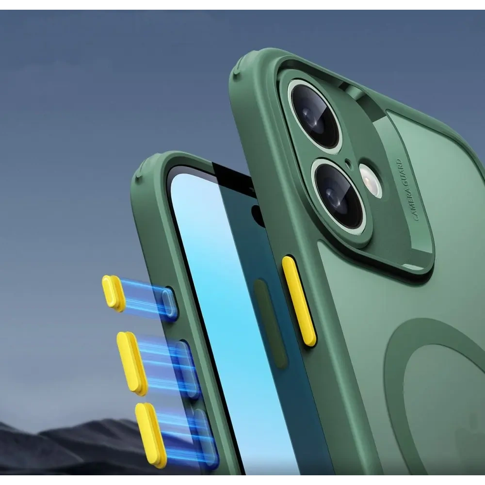 Etui + szkło  ESR Classic Pro Set Halolock MagSafe Apple iPhone 16 Frosted Green