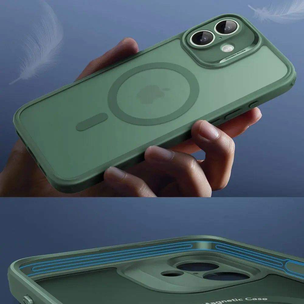 Etui + szkło  ESR Classic Pro Set Halolock MagSafe Apple iPhone 16 Frosted Green