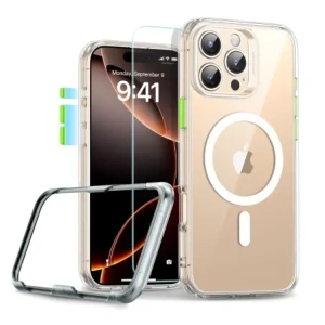 Kup Etui + szkło ESR Classic Pro Set Halolock MagSafe Apple iPhone 16 Pro Clear - ESR878 - {ean13} - Sklep Home Screen