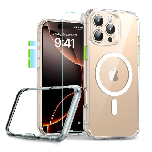 Kup Etui + szkło ESR Classic Pro Set Halolock MagSafe Apple iPhone 16 Pro Clear - ESR878 - {ean13} - Sklep Home Screen