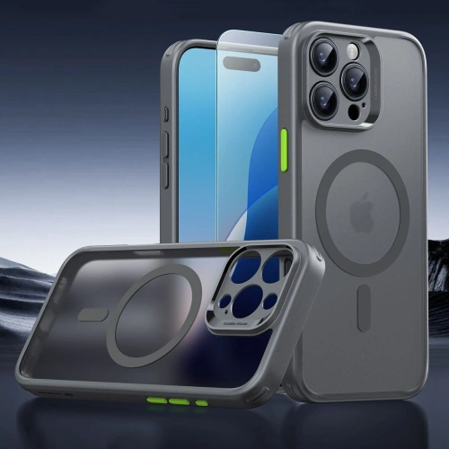 Kup Etui + sklo ESR Classic Pro Set Halolock MagSafe Apple iPhone 16 Pro Frosted Grey - ESR879 - {ean13} - Sklep Home Screen