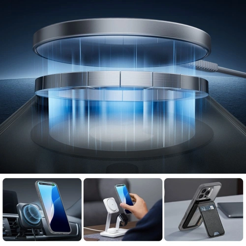 Kup ESR Classic Pro Set Halolock MagSafe Apple iPhone 16 Pro Matt Szürke - ESR879 - {ean13} - Sklep Home Screen
