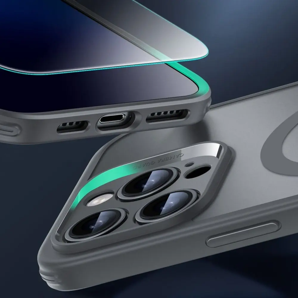 Etui + szkło  ESR Classic Pro Set Halolock MagSafe Apple iPhone 16 Pro Frosted Grey