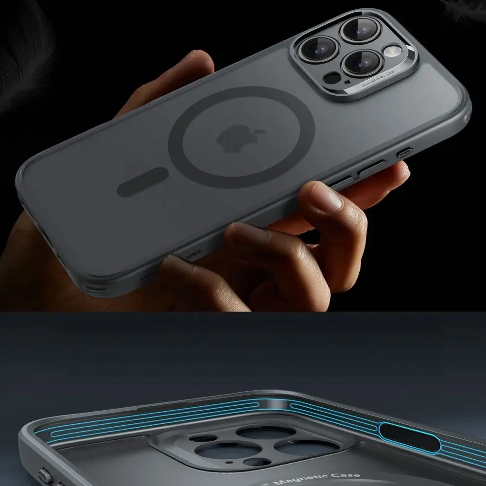 Etui + szkło  ESR Classic Pro Set Halolock MagSafe Apple iPhone 16 Pro Frosted Grey