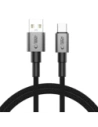 Tech-Protect Cablu Ultraboost DNA USB-A / USB-C 15W/3A 100cm Gri Fier