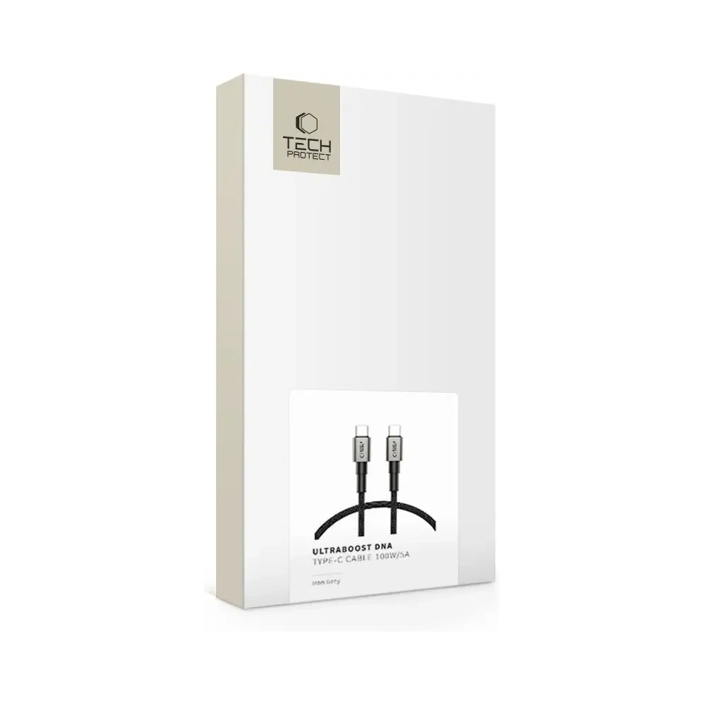 Kabel Tech-Protect Ultraboost DNA USB-C / USB-C Cable PD100W/5A 50cm Iron Grey