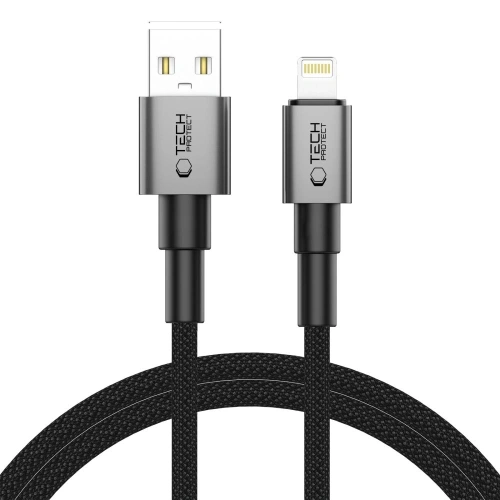 Kup Tech-Protect Cablu Ultraboost DNA USB-A / Lightning 15W/2.4A 100cm Gri Cenușiu - THP3711 - {ean13} - Sklep Home Screen
