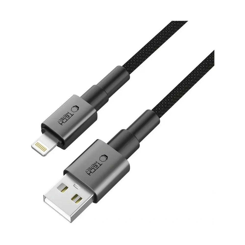 Kabel Tech-Protect Ultraboost DNA USB-A / Lightning Cable 15W/2.4A 100cm Iron Grey