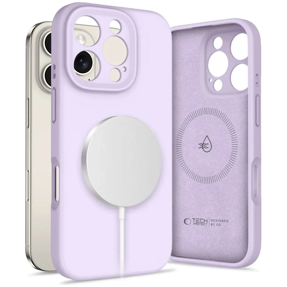 Etui Tech-Protect Liquid Silicone MagSafe Apple iPhone 16 Pro Max Mauve