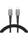 Tech-Protect Ultraboost DNA USB-C / Lightning Kábel PD27W/3A 100cm Vas Szürke