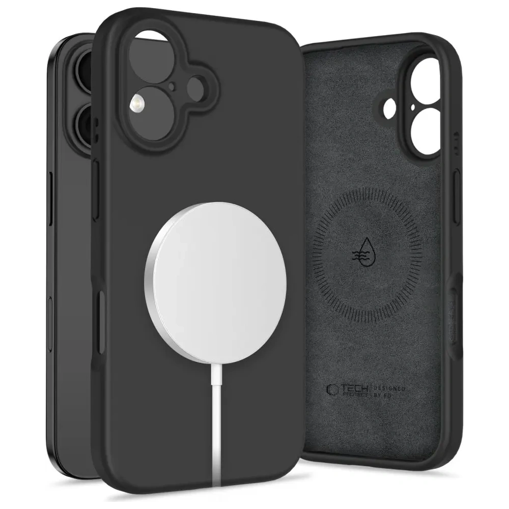 Etui Tech-Protect Liquid Silicone MagSafe Apple iPhone 16 Black