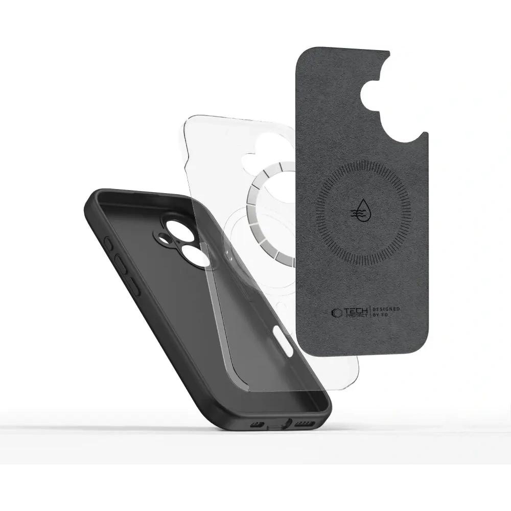 Etui Tech-Protect Liquid Silicone MagSafe Apple iPhone 16 Black
