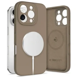 Kup Etui Tech-Protect Liquid Silicone MagSafe Apple iPhone 16 Pro Chocolate Brown - THP3723 - {ean13} - Sklep Home Screen