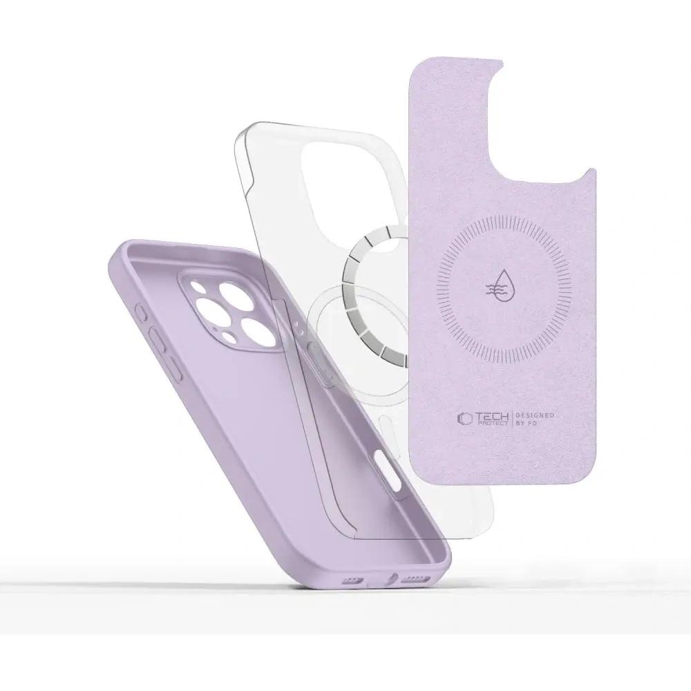 Etui Tech-Protect Liquid Silicone MagSafe Apple iPhone 16 Pro Mauve