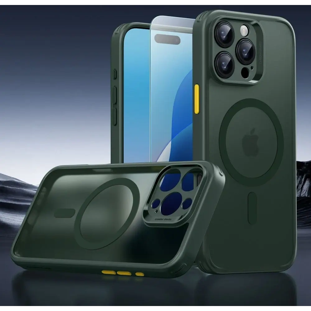 Etui + szkło  ESR Classic Pro Set Halolock MagSafe Apple iPhone 16 Pro Frosted Green