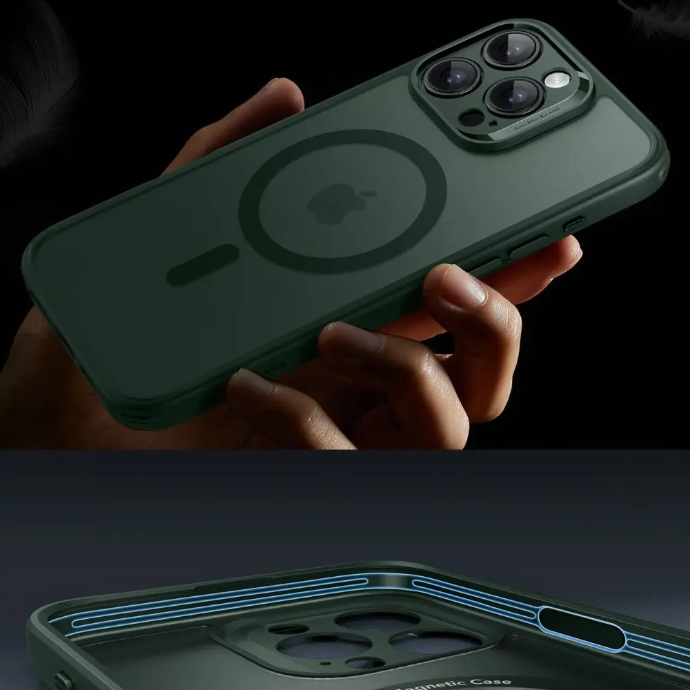 Etui + szkło  ESR Classic Pro Set Halolock MagSafe Apple iPhone 16 Pro Frosted Green