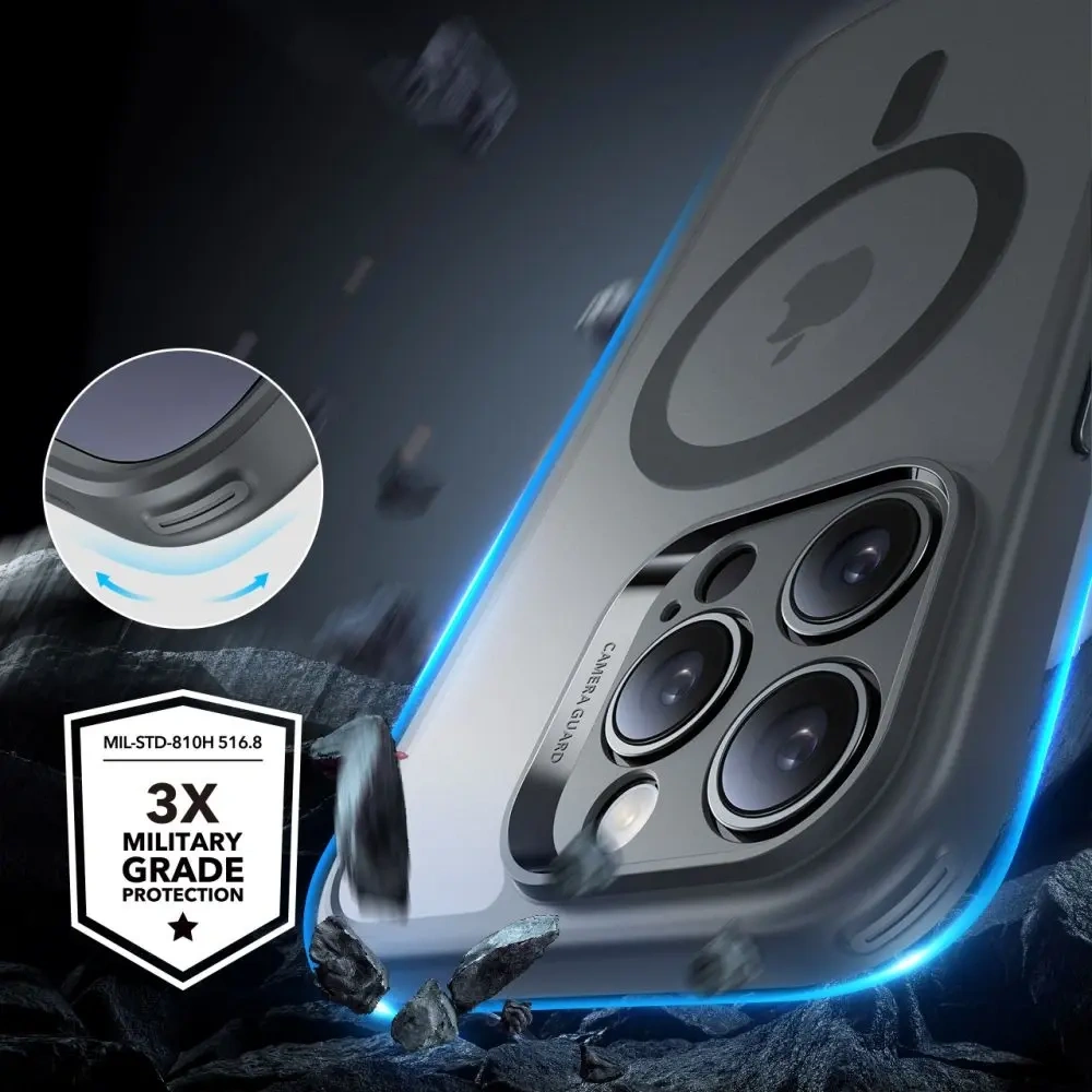 Etui + szkło  ESR Classic Pro Set Halolock MagSafe Apple iPhone 16 Pro Max Frosted Grey