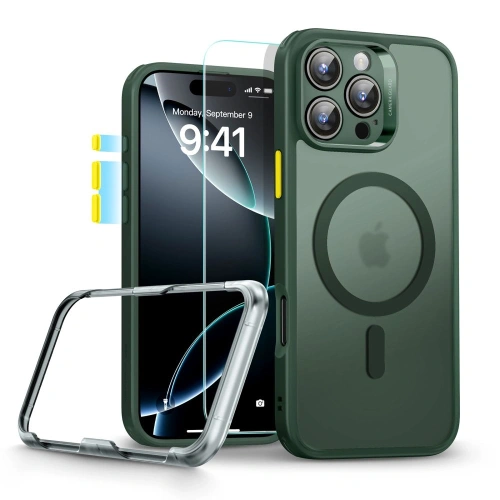 Kup Etui + szkło ESR Classic Pro Set Halolock MagSafe Apple iPhone 16 Pro Max Frosted Green - ESR882 - {ean13} - Sklep Home Screen