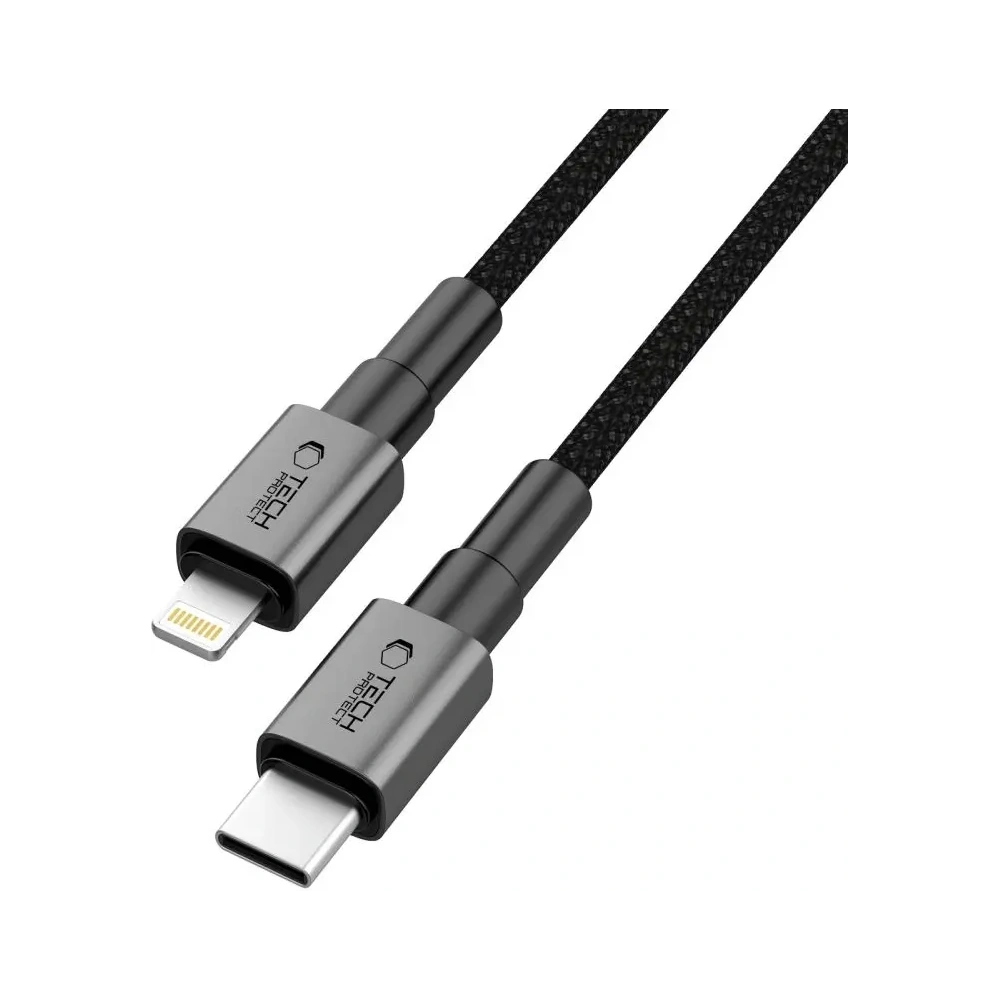 Kabel Tech-Protect Ultraboost DNA USB-C / Lightning Cable PD27W/3A 200cm Iron Grey