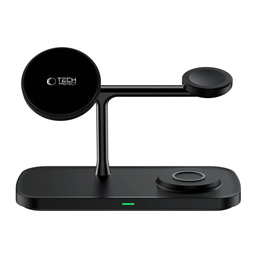 Kup Tech-Protect QI15W-A45 3in1 Magnetic Încărcător Wireless MagSafe Negru - THP3732 - {ean13} - Sklep Home Screen