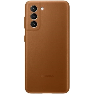 Buy [OUTLET] Case Samsung Galaxy S21+ Plus EF-VG996LA brown Leather Cover - OT-838 - {ean13} - Home Screen Store Europe